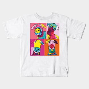 Doberman Funny faces Kids T-Shirt